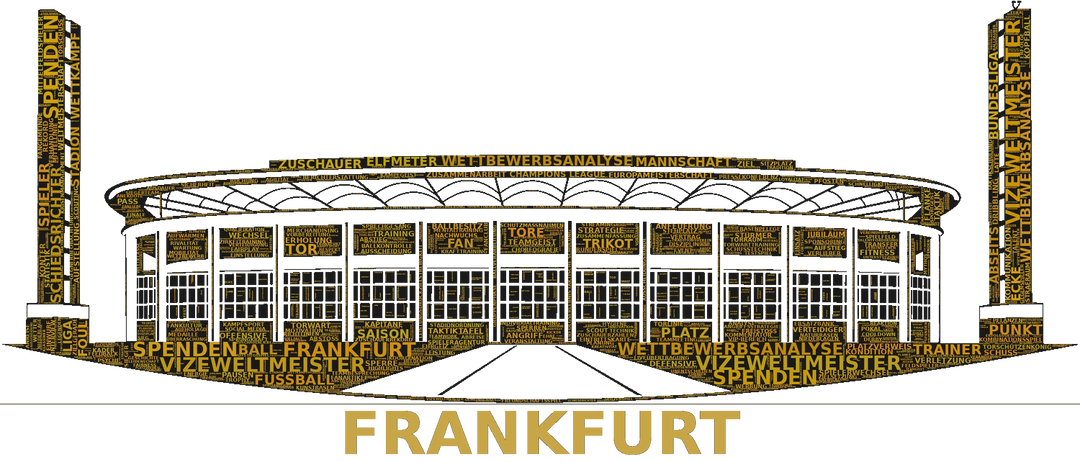Stadion Frankfurt – Stadion-Wortwolke