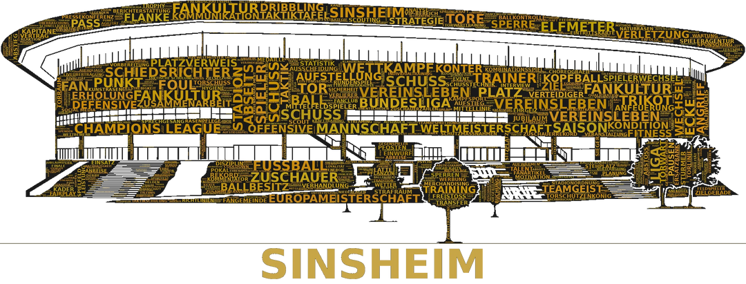 Stadion Sinsheim – Stadion-Wortwolke