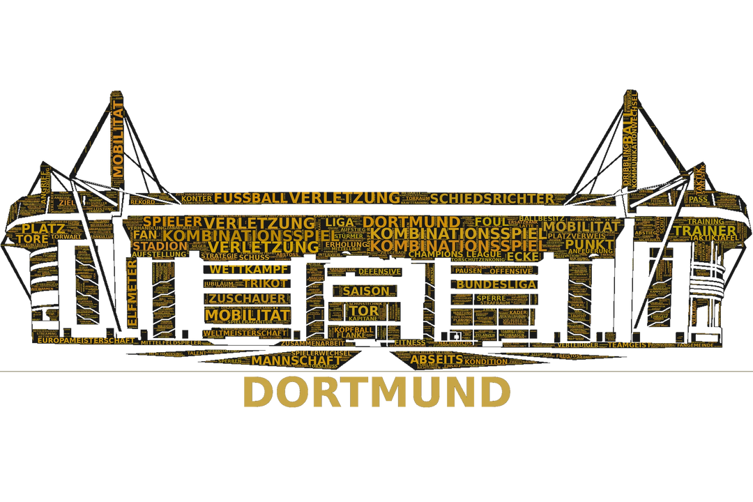 Stadion Dortmund – Stadion-Wortwolke