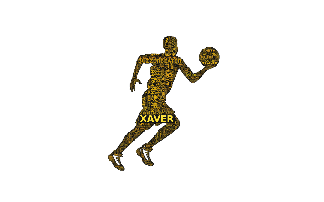 Crossover-König – Basketball-Wortwolke