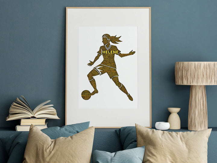 Königin des Rasens – Fußball-Wortwolke