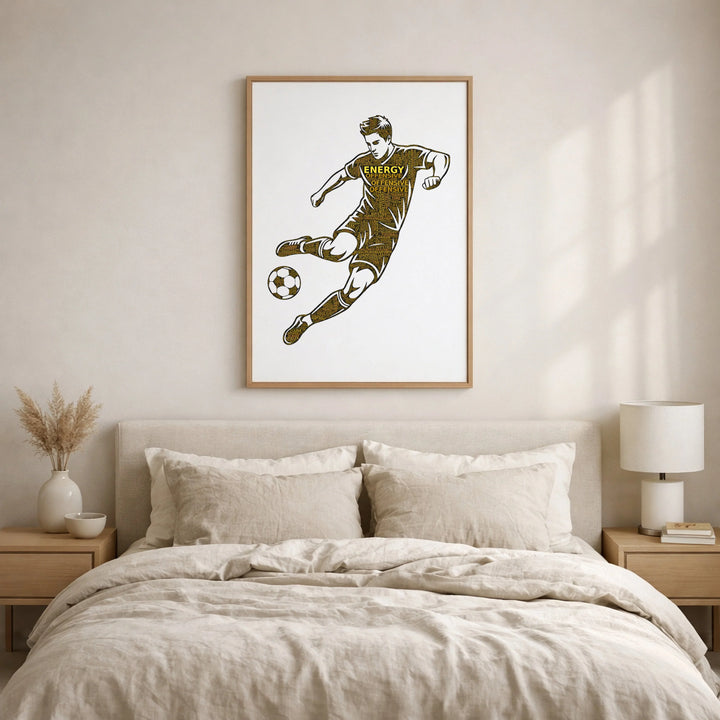 Der Skorpion-Kick – Fußball-Wortwolke