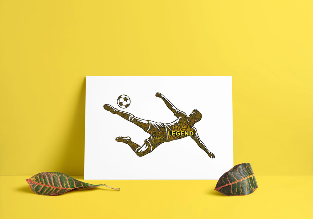 Der treue Begleiter – Fußball-Wortwolke