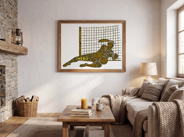 Mauer aus Stahl – Fußball-Wortwolke