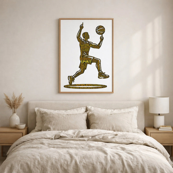 Zum Ballern geboren – Basketball-Wortwolke