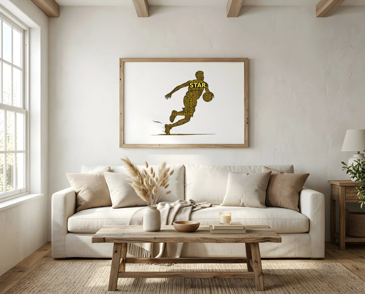 Herz des Spiels – Basketball-Wortwolke