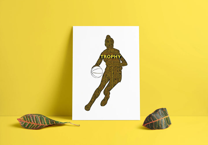 Erhebe dich – Basketball-Wortwolke