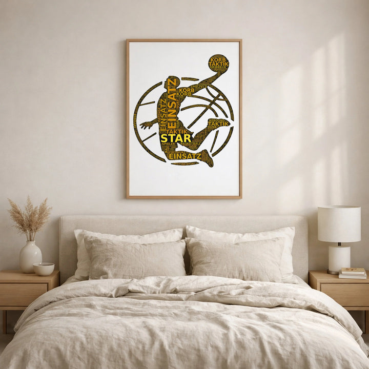 Rollender Donner – Basketball-Wortwolke