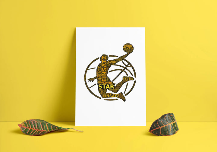 Rollender Donner – Basketball-Wortwolke