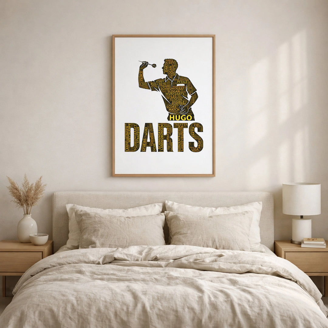 Bullseye-König – Dart-Wortwolke