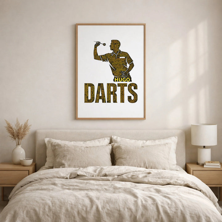 Bullseye-König – Dart-Wortwolke