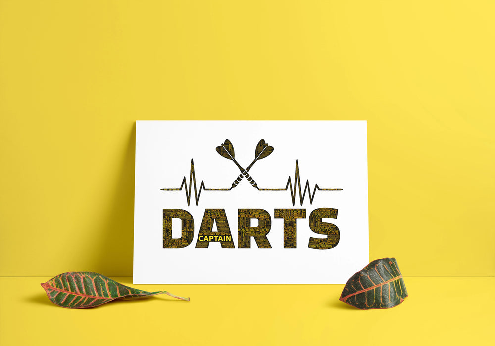 Der Herzschlag – Dart-Wortwolke