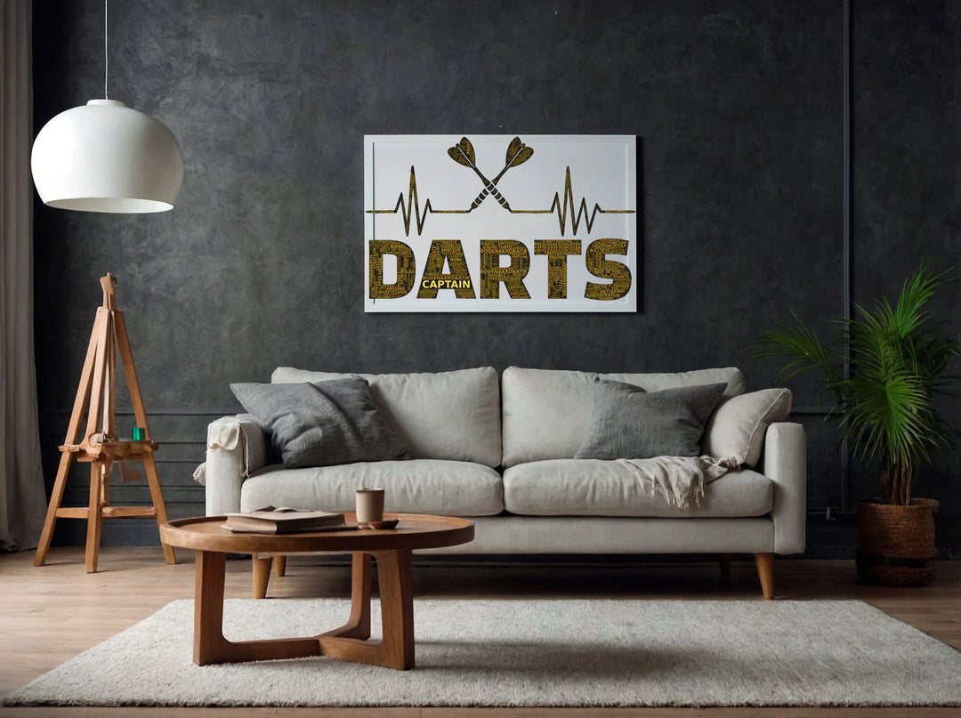 Der Herzschlag – Dart-Wortwolke