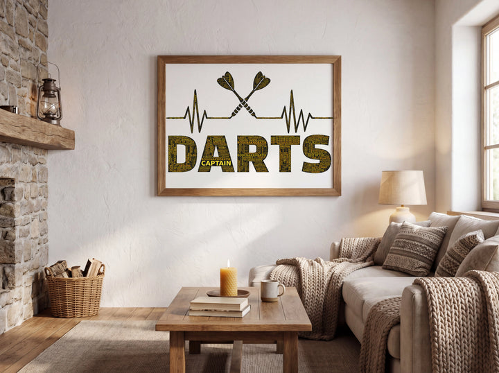 Der Herzschlag – Dart-Wortwolke