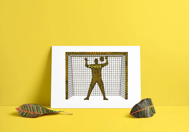 Die Wand – Handball-Wortwolke