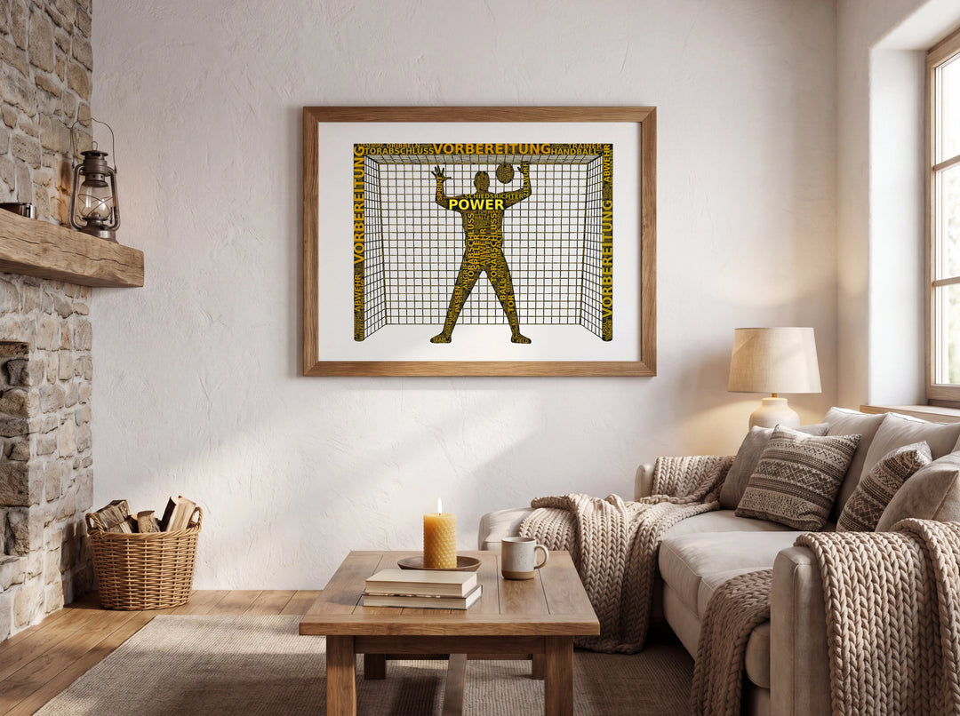 Die Wand – Handball-Wortwolke
